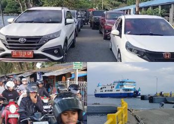 Arus Balik Lebaran, Pelabuhan Waipirit Dipadati Penumpang Tujuan Ambon