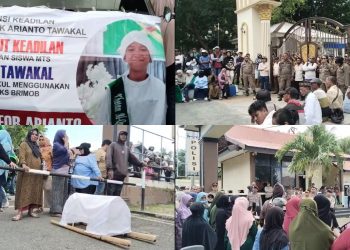 Ratusan Warga Kepung Tiga Titik Kota, Desak Sidang Kasus Arianto Tetap Digelar di Tual