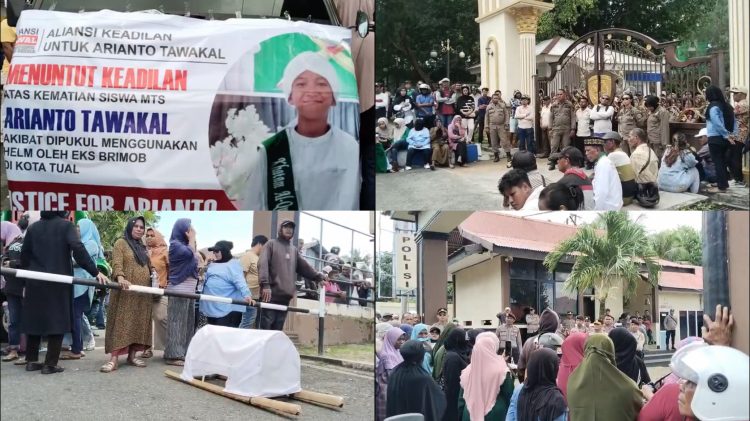 Ratusan Warga Kepung Tiga Titik Kota, Desak Sidang Kasus Arianto Tetap Digelar di Tual