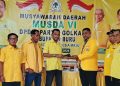 Boy Sangadji Amankan Rekonsiliasi Di Golkar Buru, Musda Ke-6 Berakhir Aklamasi