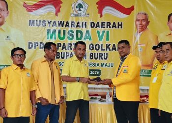 Boy Sangadji Amankan Rekonsiliasi Di Golkar Buru, Musda Ke-6 Berakhir Aklamasi