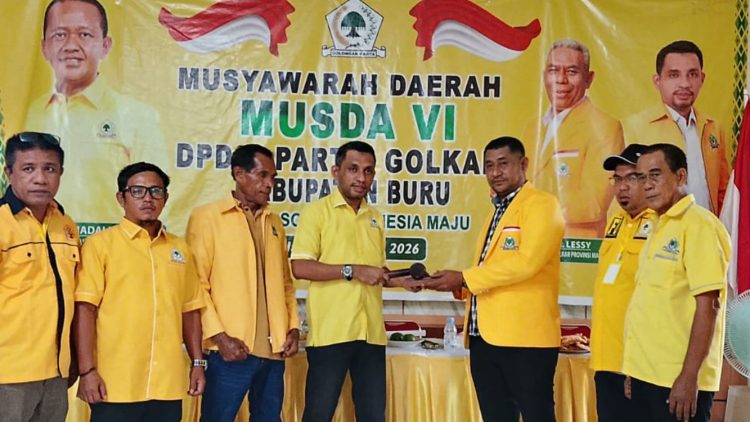 Boy Sangadji Amankan Rekonsiliasi Di Golkar Buru, Musda Ke-6 Berakhir Aklamasi