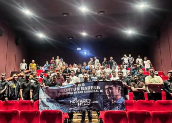 Personel Kodaeral IX Nobar Film The Hostage’s Hero, Bangkitkan Semangat Patriotisme