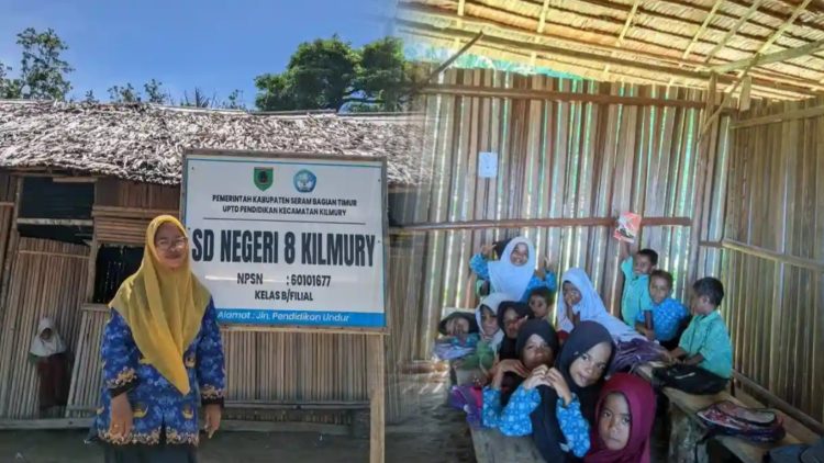 Potret Buram Pendidikan di Seram Timur: Belajar di Sekolah Berdinding Sagu, di Tengah Gaung Program Makan Bergizi Gratis