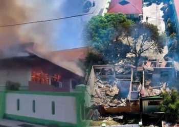 Kebakaran Bangunan SD Negeri 1 Namlea, 9 Ruang Hangus Diduga Akibat Korsleting