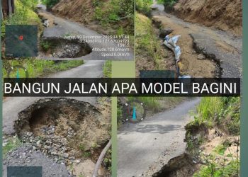 Jalan Rp 7,3 M di Pulau Kelang Rusak Parah, Mahasiswa Ancam Laporkan ke Kejati