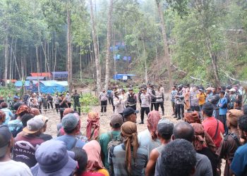 Polres Buru Tertibkan PETI di Kawasan Bendungan Waeapo, Penambang Diminta Segera Kosongkan Lokasi