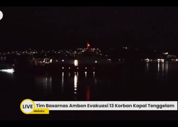 VIDEO: Tim Basarnas Evakuasi 13 Awak Kapal Tenggelam di TNS